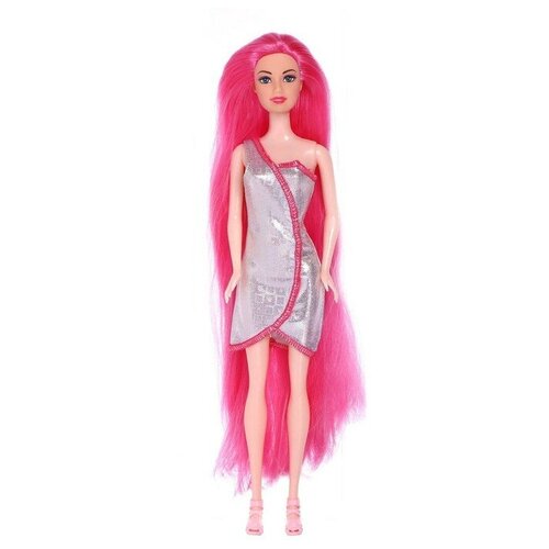 Кукла с трессами «Звезда вечеринки» розовая, в пакете кукла модель с трессами звезда вечеринки космос