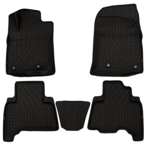 фото Kvest коврики kvest 3d в салон подходят для lexus gx, 2013->, 5шт. (полиуретан, бежевый, бежевый)