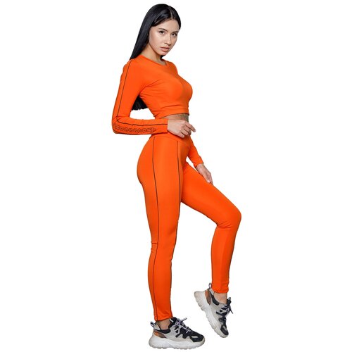 Костюм спортивный CroSSSport, размер 48, оранжевый спортивный костюм crosssport размер 48 серый