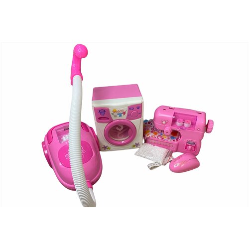фото Игрушечный набор машинка стиральная машинка швейная пылесос/игрушка для девочек panawealth inter holdings