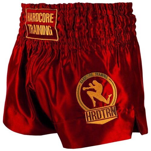 фото Шорты для тайского бокса hardcore training base red (xxl)