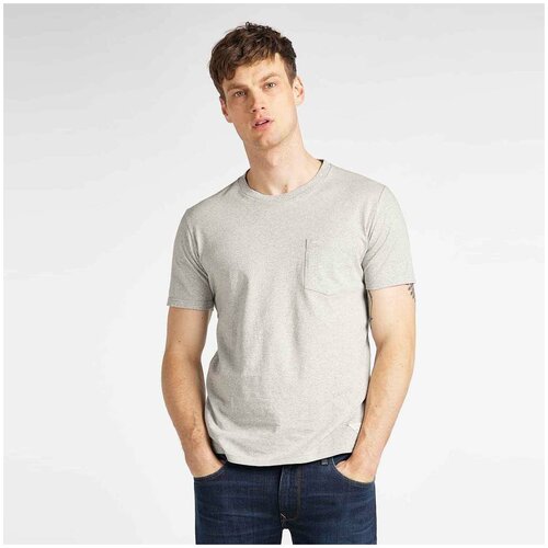 фото Футболка lee sustainable tee grey mele серый s l65uecmp