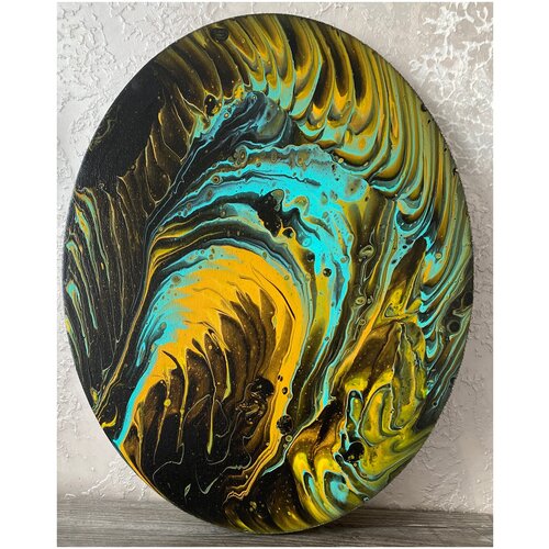 Картина интерьерная овальная. Размер 50 на 40 см. Без рамы.