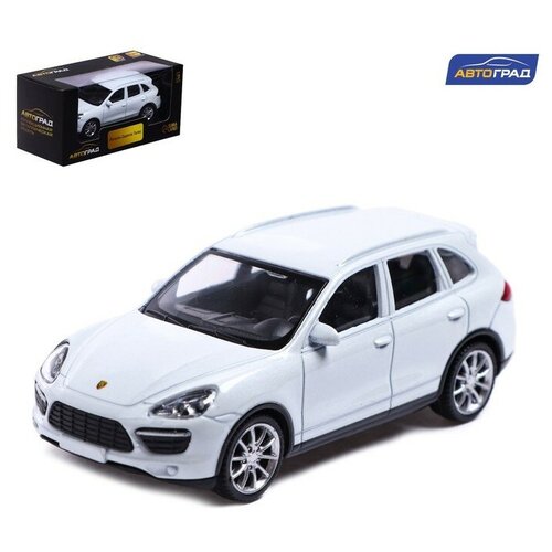 Машина металлическая PORSCHE CAYENNE TURBO, 1:43, цвет белый машина металлическая porsche cayenne turbo 1 43 цвет белый 1шт