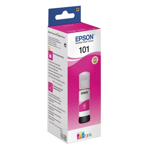 чернила epson t03v34a l4150 l6160 l14150 magenta 6k superfine Чернила EPSON 101 (T03V34) для СНПЧ L4150/ L4160/ L6160/ L6170/ L6190, пурпурные, оригинальные, C13T03V34A