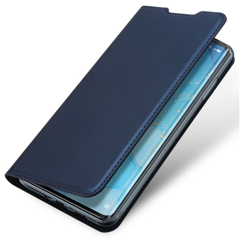 фото Чехол- книжка oppo reno 3, dux ducis skin pro series, боковой, синий x-case