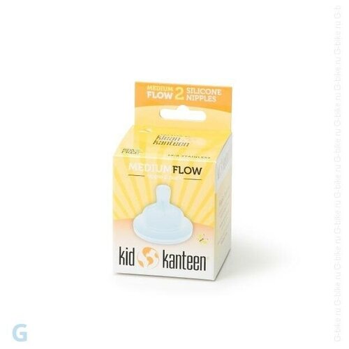 Комплект сосок Klean Kanteen - medium flow (2 шт.) 1000455 комплект детская бутылка klean kanteen baby bottle medium 9oz 266 мл соски быстрый поток