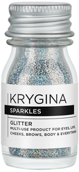 Мультифункциональные блестки Sparkles Prism Silver, Krygina Cosmetics, серебряный, 9 г