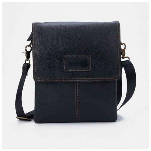 фото Планшет на молнии, наружный карман, регулируемый ремень, цвет чёрный xl zolo