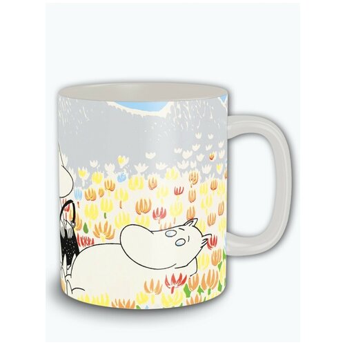 Кружка белая мультфильм муми тролль moomin - 6659