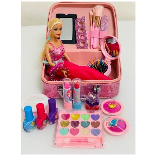 Большой набор детской косметики для девочки/ Чемоданчик детской декоративной косметики