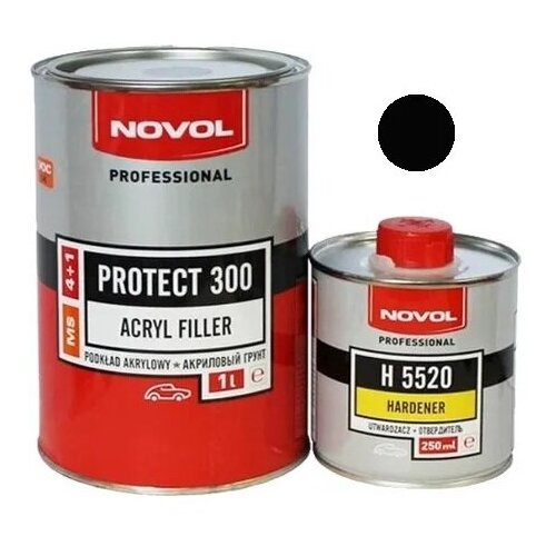 NOVOL Грунт 4+1 MS NOVOL PROTECT300 Черный (1л+отв.0,25) (к-т)