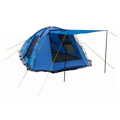 фото Mircamping 1600w-4 палатка 4-ти местная с тамбуром / двухслойный влагостойкий тент / тент на входе / сетки на окнах