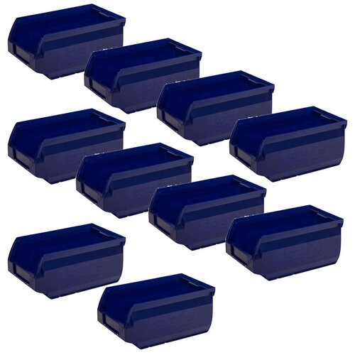 Ящики пластиковые для метизов (комплект 10шт) (170х105х75мм) синий