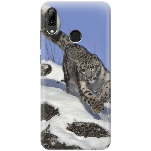 фото Силиконовый чехол на huawei p smart (2019) / honor 10 lite / хуавей п смарт (2019) / хонор 10 лайт с принтом "бегущий барс gosso