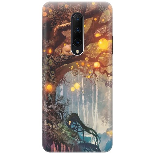 фото Gosso ультратонкий силиконовый чехол-накладка для oneplus 7 pro с принтом "лиса на древе"