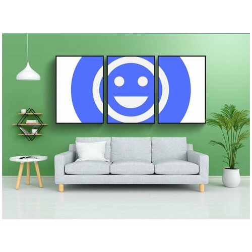 фото Набор модулных постеров для интерьера "икона, счастливый, клиент" 60x90 см. в тубусе, без рамки lotsprints