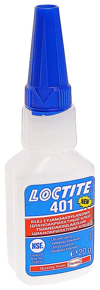 Loctite 401 Клей цианоакрилатный общего назначения, 20г 1924111