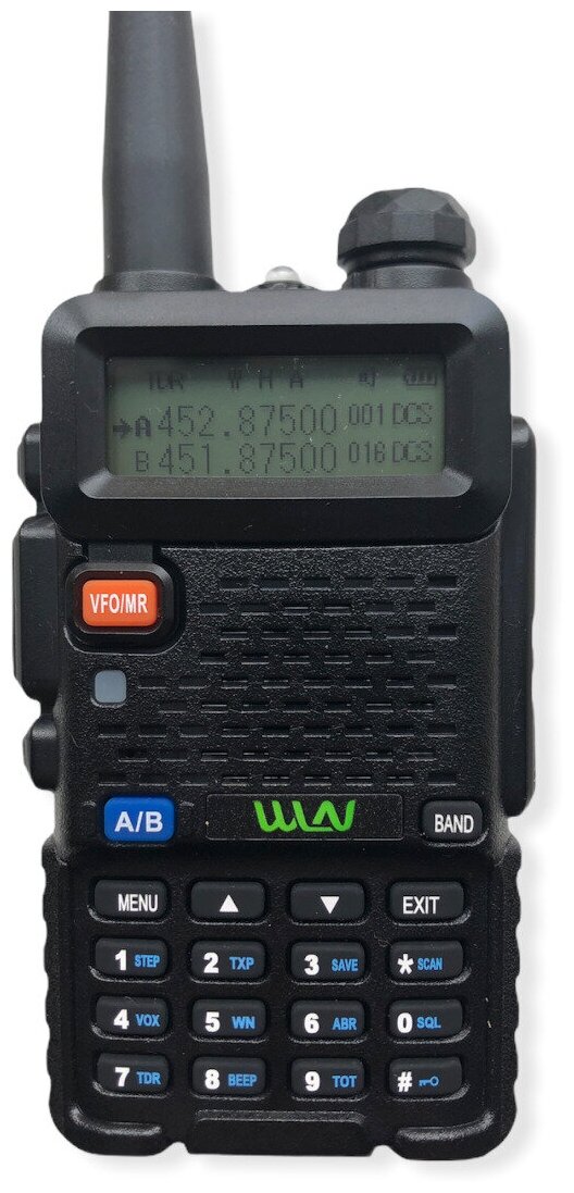 Рация (радиостанция) WLN KD-UV1 улучшенный вариант Baofeng UV-5R (зарядка MICRO USB, скремблер)