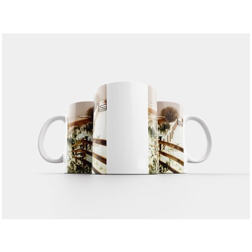 фото Кружка "пейзаж, зима, снег" 320 мл lotsprints