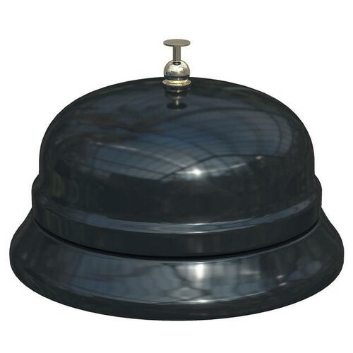 Звонок настольный диаметр 85 мм черный, 1328256
