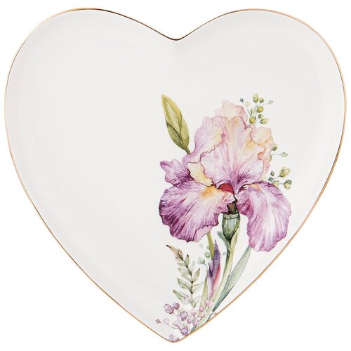 фото Lefard тарелка сердце iris 21.5 x 21.5 белый