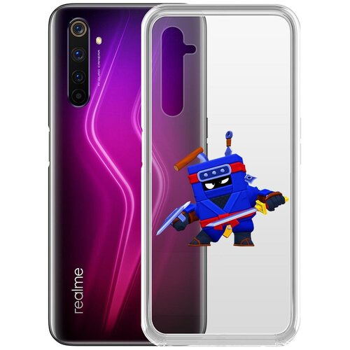 фото Чехол-накладка clear case brawl stars-ниндзя эш для realme 6 pro krutoff group