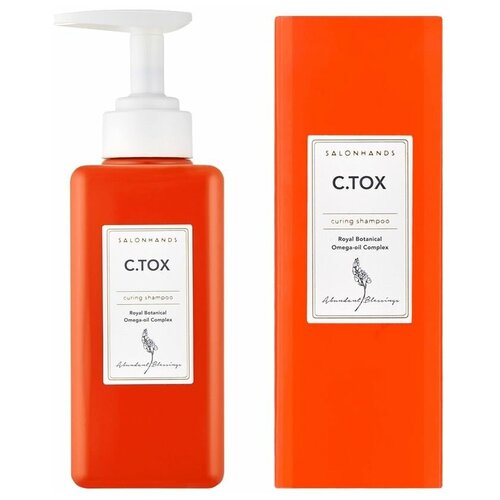 SALONHANDS C.TOX Восстанавливающий шампунь для волос Curing Shampoo 400 мл