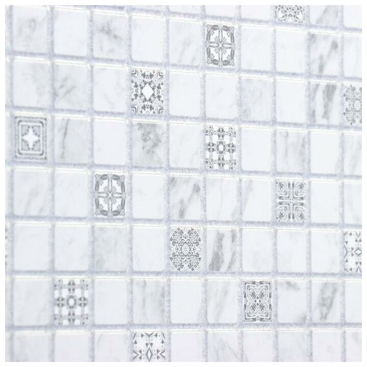 панель декоративная пвх мозаика 485*960 сияние Пластмаркет - фото №3