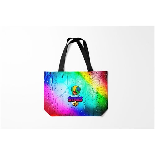 фото Сумка-шоппер / 46х35 см / геймерам / brawl stars leon burnettie