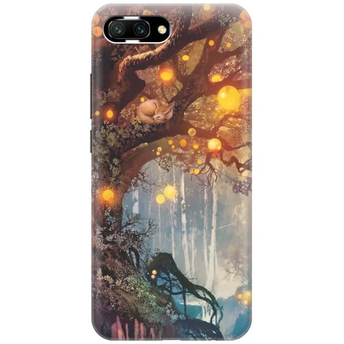 фото Gosso ультратонкий силиконовый чехол-накладка для honor 10 с принтом "лиса на древе"