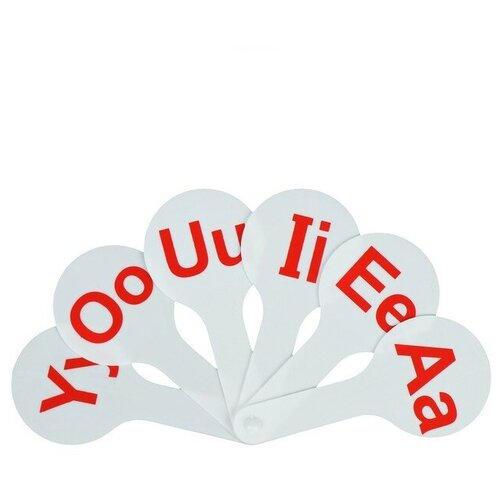 Calligrata Касса «Веер», английские гласные буквы