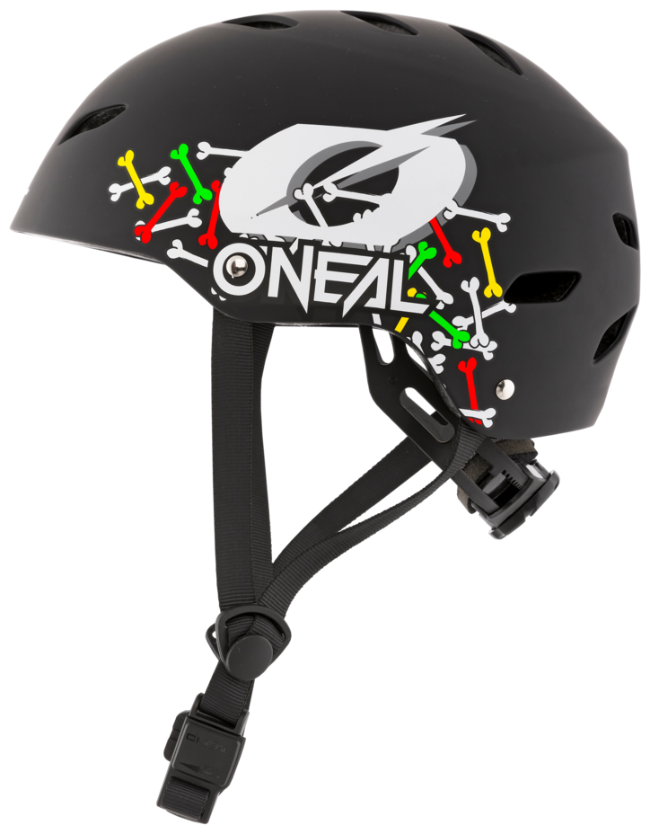 Шлем велосипедный открытый ONEAL DIRT LID YOUTH Skulls, мат, детский, черный, размер S
