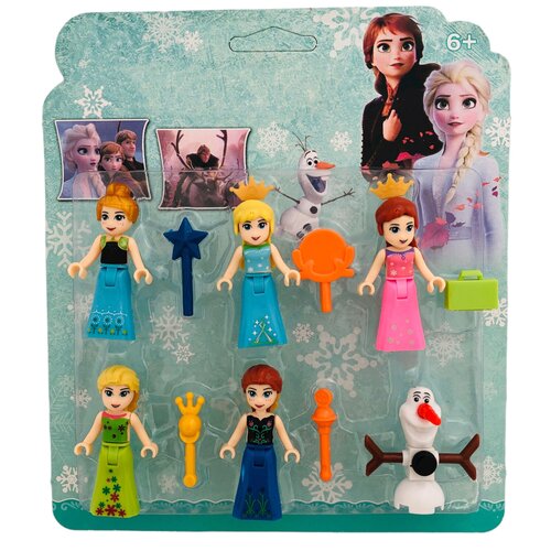 Набор фигурок Холодное сердце / Фигурки Frozen / Игрушка принцессы с аксессуарами / Минифигурки холодное сердце совместимые / Фигурки для конструктора