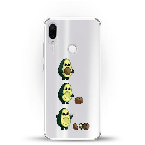 фото Силиконовый чехол авокадо из авокадо на xiaomi redmi note 7 andy & paul