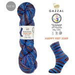 Пряжа Gazzal Happy Feet цвет 3249 - изображение