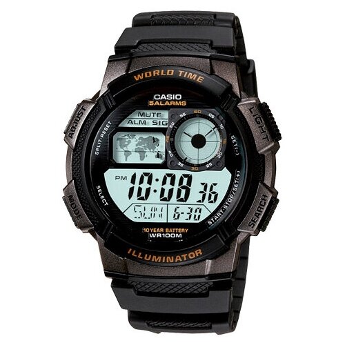 Наручные часы CASIO Спорт, черный японские часы наручные мужские casio collection ae 1000w 1a с хронографом