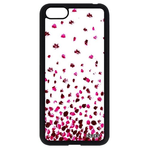 фото Противоударный чехол на смартфон // huawei y5 2018 // "снег" узор дизайн, utaupia, белый