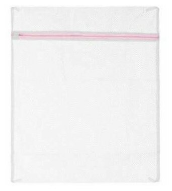 Мешок для стирки белья Доляна 30×40 см мелкая сетка цвет белый