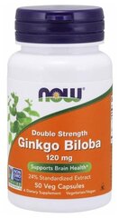 Капсулы NOW Ginkgo Biloba, 100 мл, 120 мг, 50 шт.