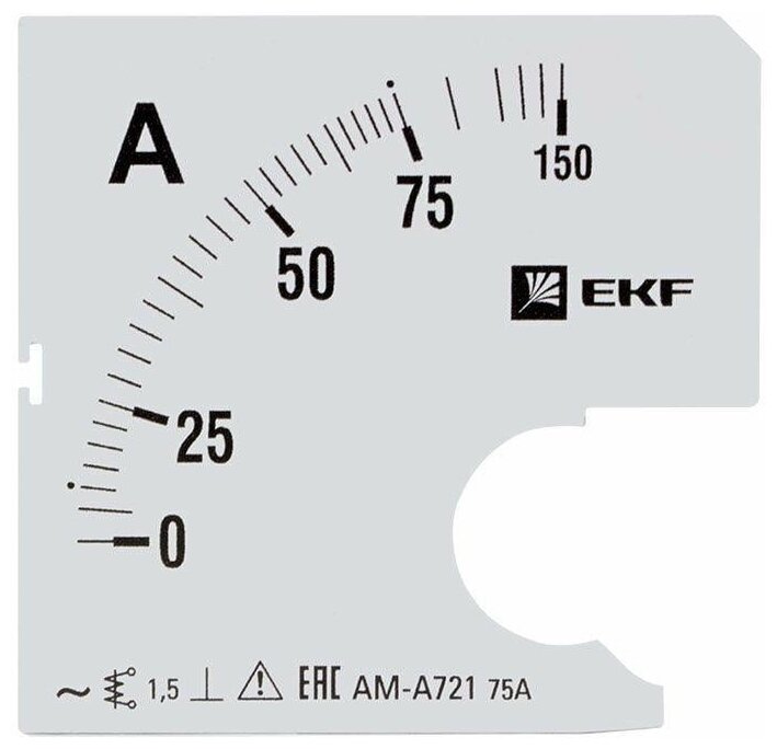 s-a721-75 Шкала сменная для A721 75/5А-1,5 PROxima EKF - фото №1