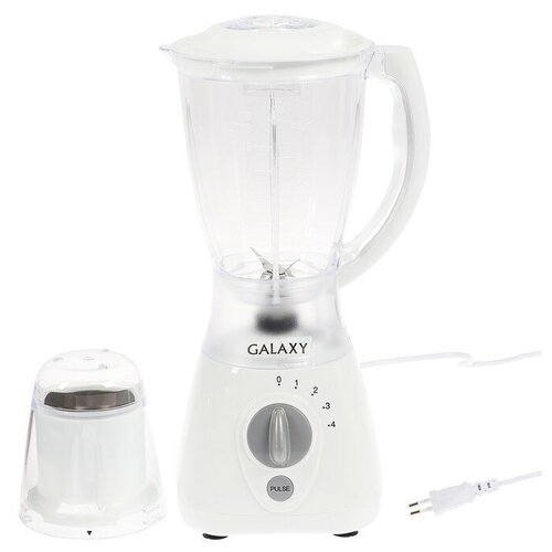 GALAXY Блендер Galaxy GL 2154 стационарный 450 Вт 15 л 4 скорости кофемолка белый 532000₽