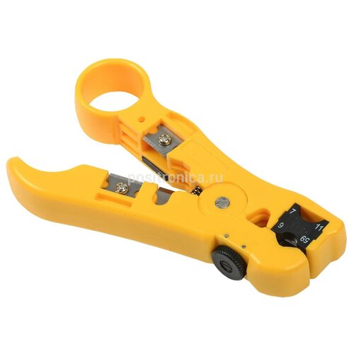 фото Инструмент itk ts2-gr20 для зачистки кабеля utp, желтый