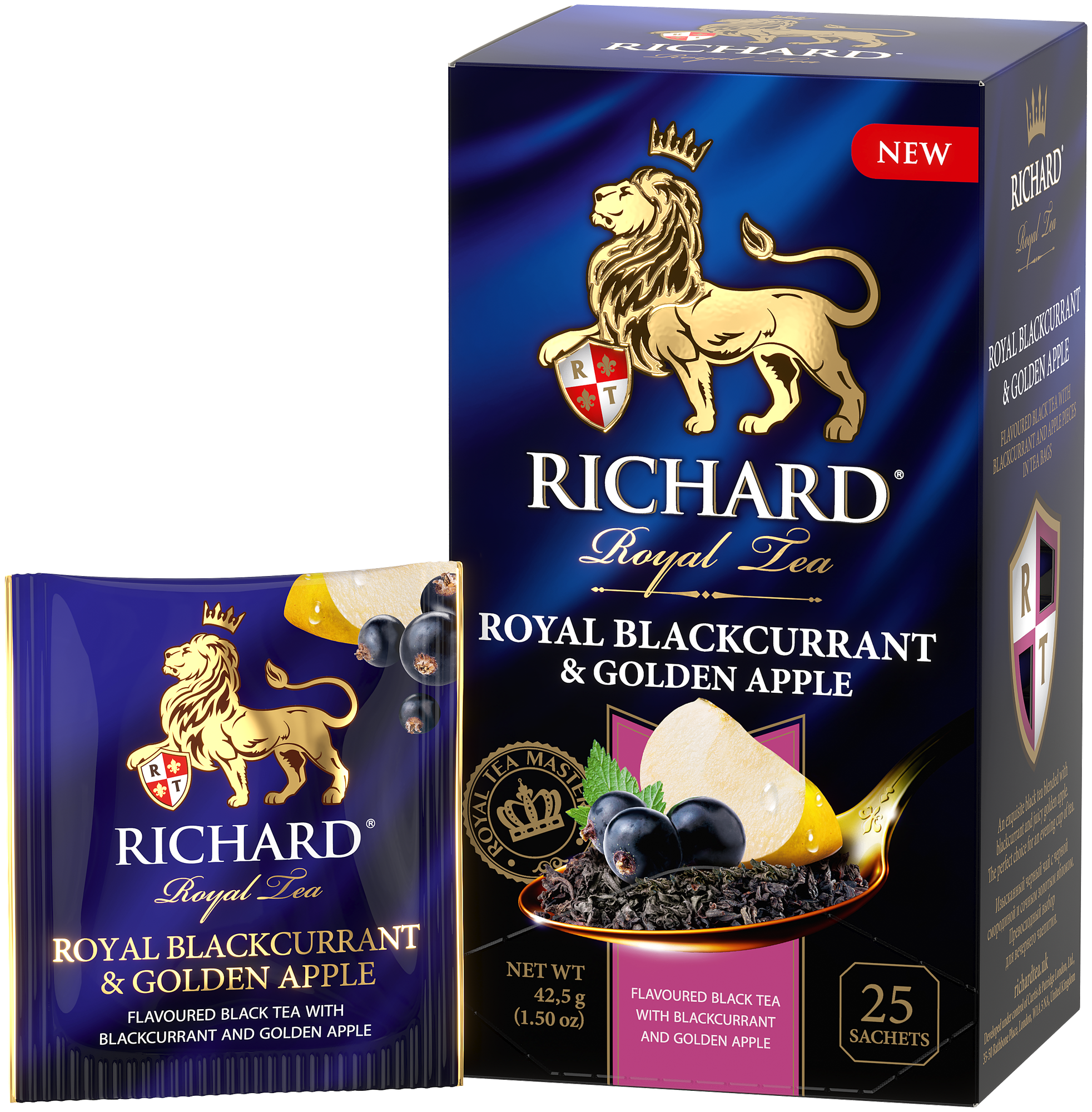 Чай Richard Royal Blackcurrant & Golden Apple 25 сашет - фотография № 4