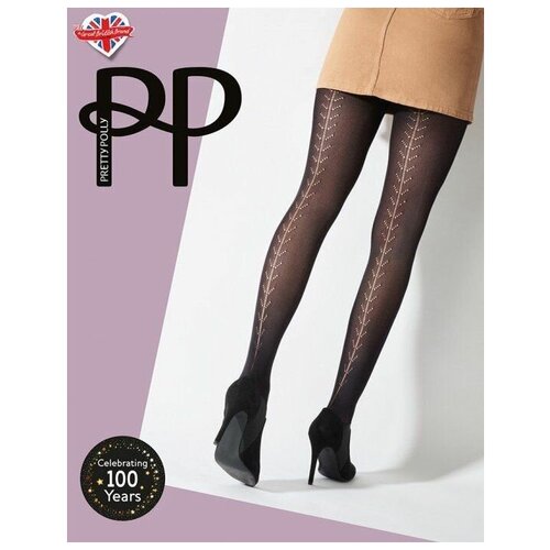 Колготки Pretty Polly, 40 den, размер S-L, черный колготки pretty polly 40 den размер s черный