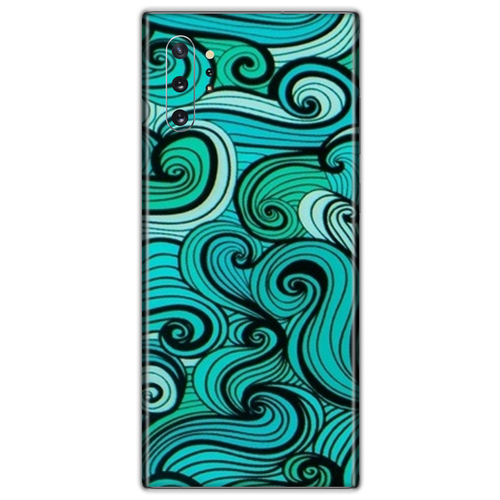 фото Чехол-наклейка виниловый skinz для galaxy note 10 plus green wave pattern