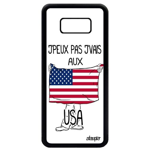 фото Защитный чехол на телефон // galaxy s8 plus // "еду в сша" принт государственный, utaupia, белый