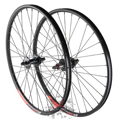 Комплект колес для велосипеда ARISTO MTB-PRO 27.5", под дисковый тормоз, втулки WANGZHENG с пром. подшипниками, под кассету 8-10 ск, черные