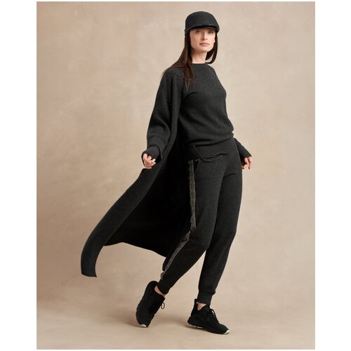 Кардиган Natalie German, кашемир, размер Uni, серый, черный