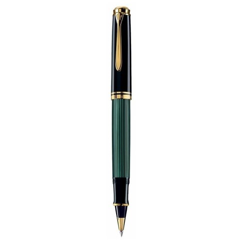 Ручка роллерн. Pelikan Souveraen R 600 (PL997569) черный/зеленый M черные подар.кор.